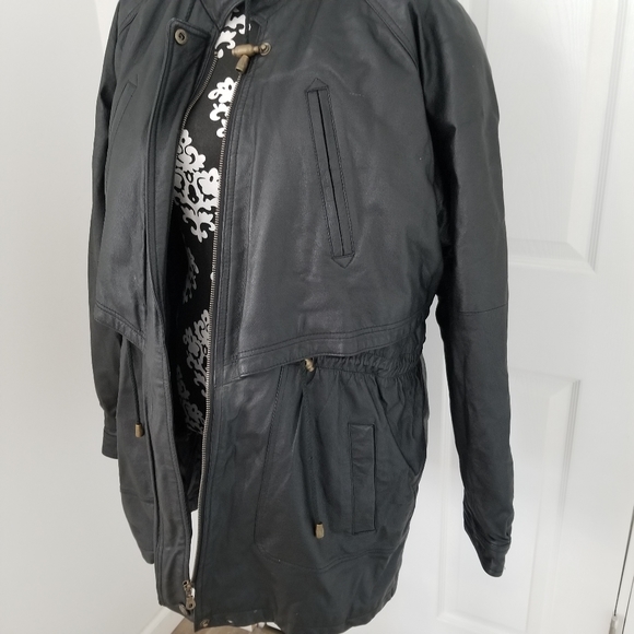 Genuine Leather Thick Winter Coat - Picture 3 of 11